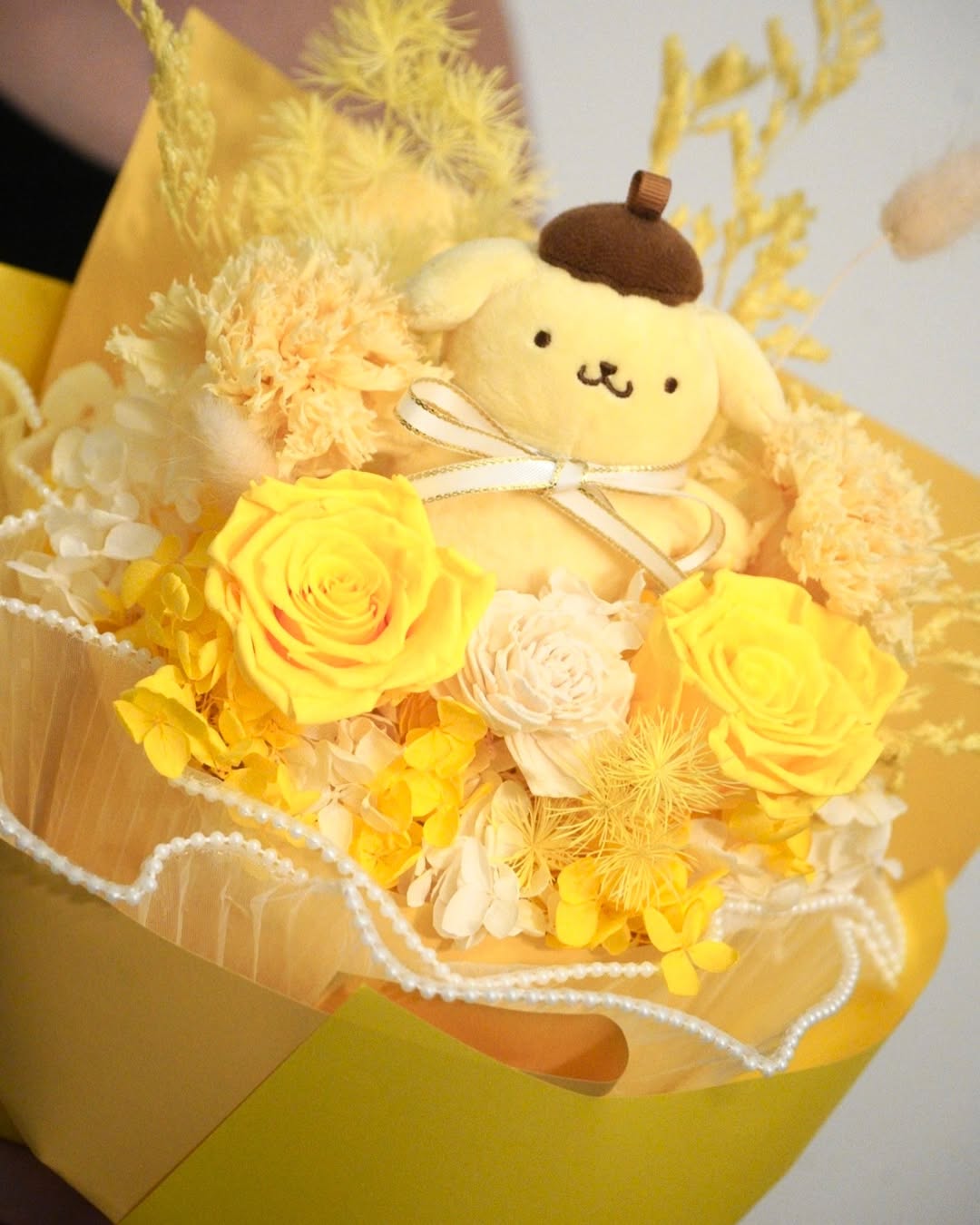 Pompompurin Charm 布丁狗花束